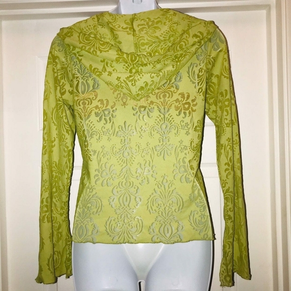 Vine Street SHEER LACE HOODED Jacket Sm - Picture 5 of 6
